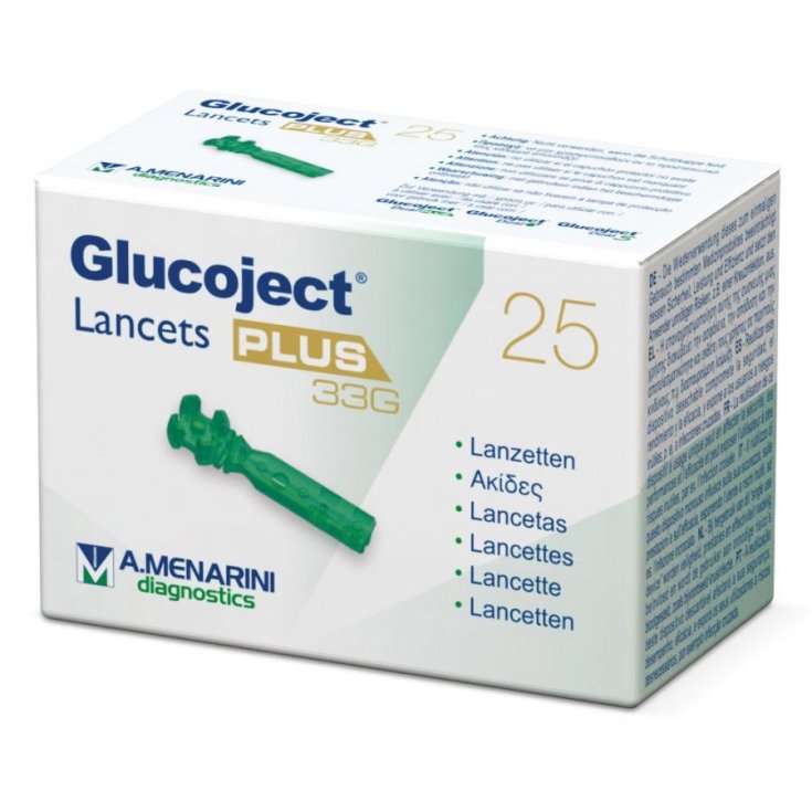 Menarini Glucoject Lancettes Plus G33 25 pièces