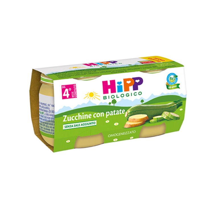 Courgettes Bio aux Pommes de Terre HiPP 2x80g