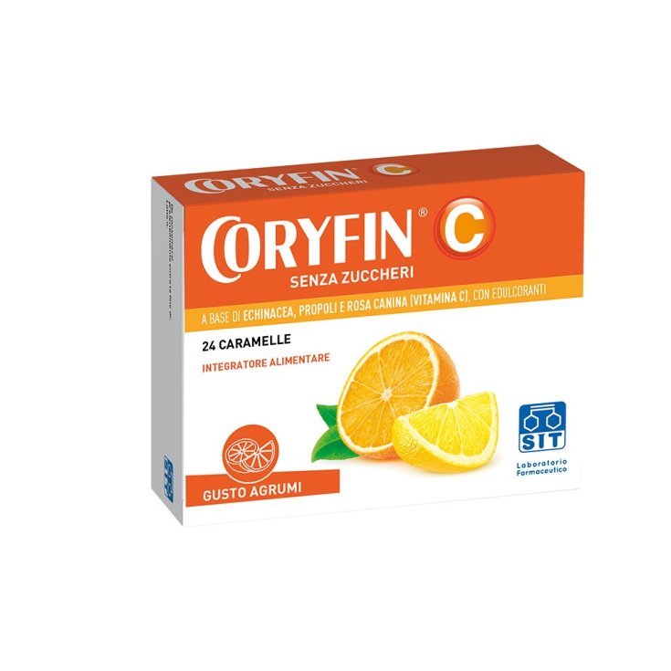 Coryfin Avec Vitamine C Comprimés D'Agrumes Sans Sucre 48g