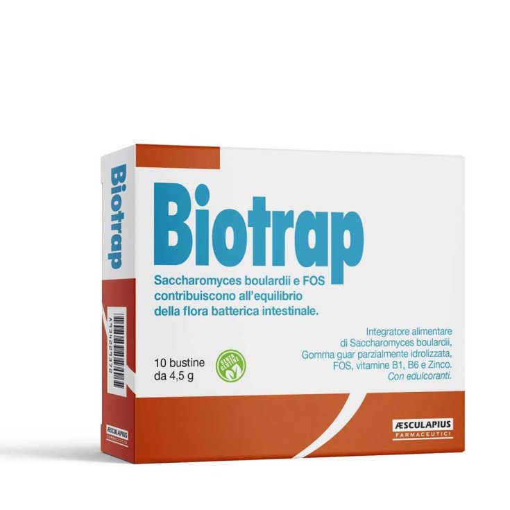 Aesculapius Farmaceutici Biotrap Complément Alimentaire Sans Gluten 10 Sachets