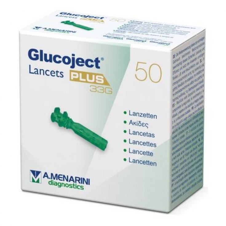 Glucoject Lancettes Plus G33 A. Menarini 50 pièces