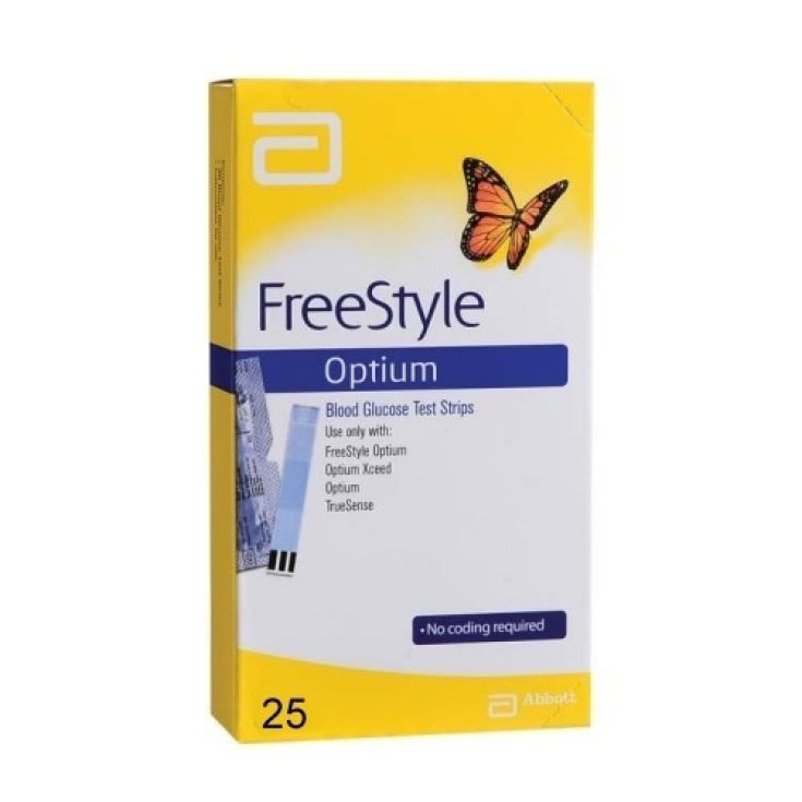 Freestyle Optium Test 25 bandelettes de glycémie