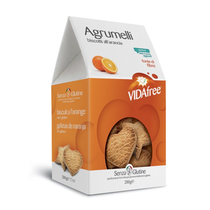 Vidafree Agrumelli Biscuits à l'Orange Sans Gluten 200g