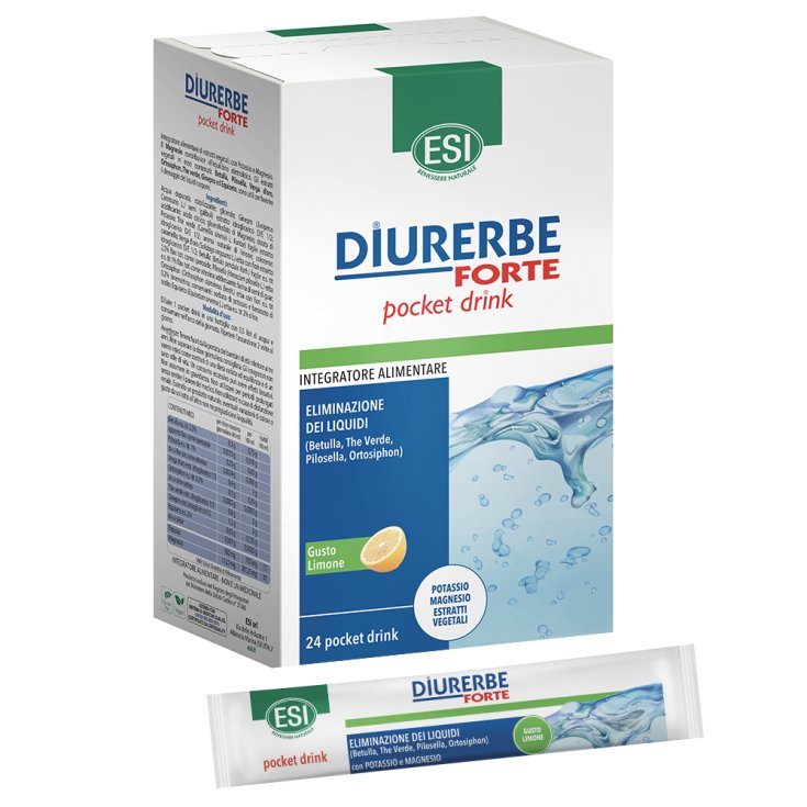 Diurerbe Forte Pocket Drink Esi Boisson 24 Poches