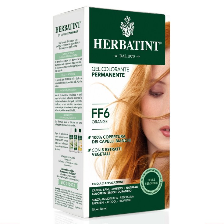 Herbatint Coloration Naturelle Nuance FF6 Flash Orange 135ml