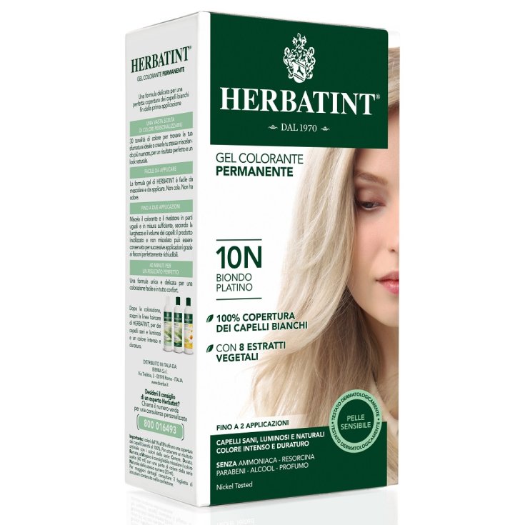 Herbatint Coloration Naturelle Nuance 10n Blond Platine 135ml