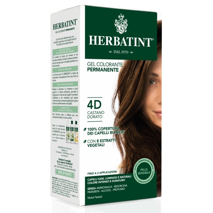 Herbatint Coloration Naturelle Nuance 4d Châtain Doré 135 ml