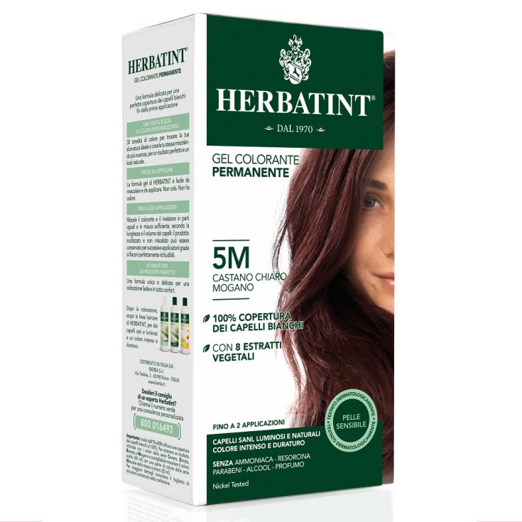 Herbatint Coloration Naturelle Nuance 5m Châtain Clair Acajou 135ml