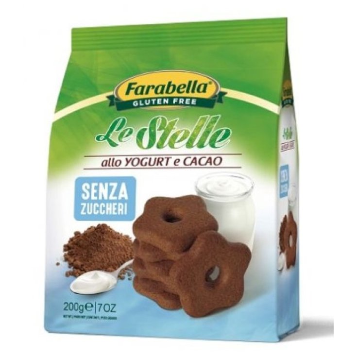 Farabella Le Stelle Yaourt Et Cacao Biscuits Sans Sucre Sans Gluten 300g