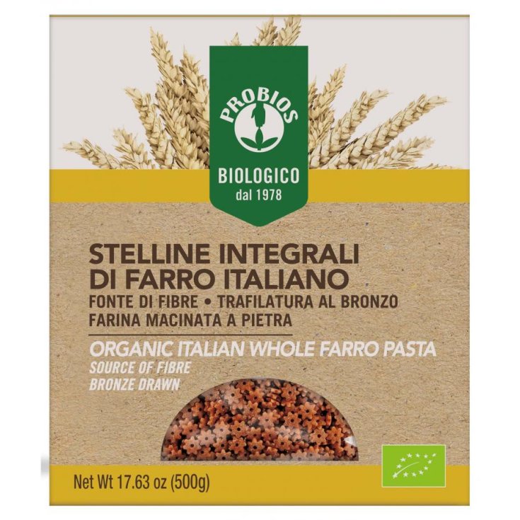 Spécialité Epeautre Entier Stelline Probios 500g