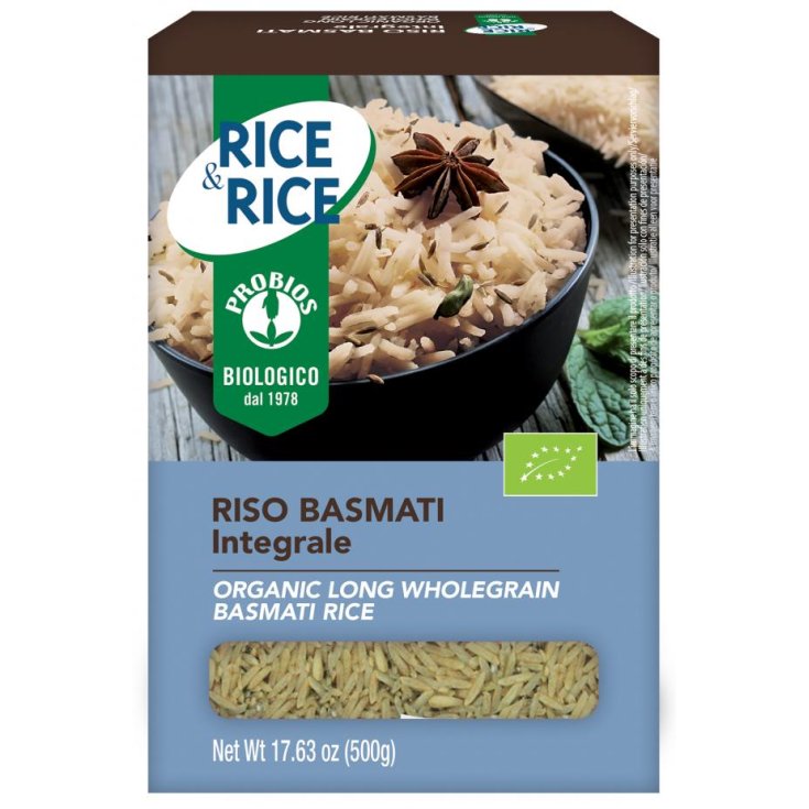 Rice & Rice Riz Basmati Entier Bio Probios 500g