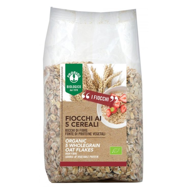 Flocons Easy To Go Aux 5 Céréales Probios Bio 500g