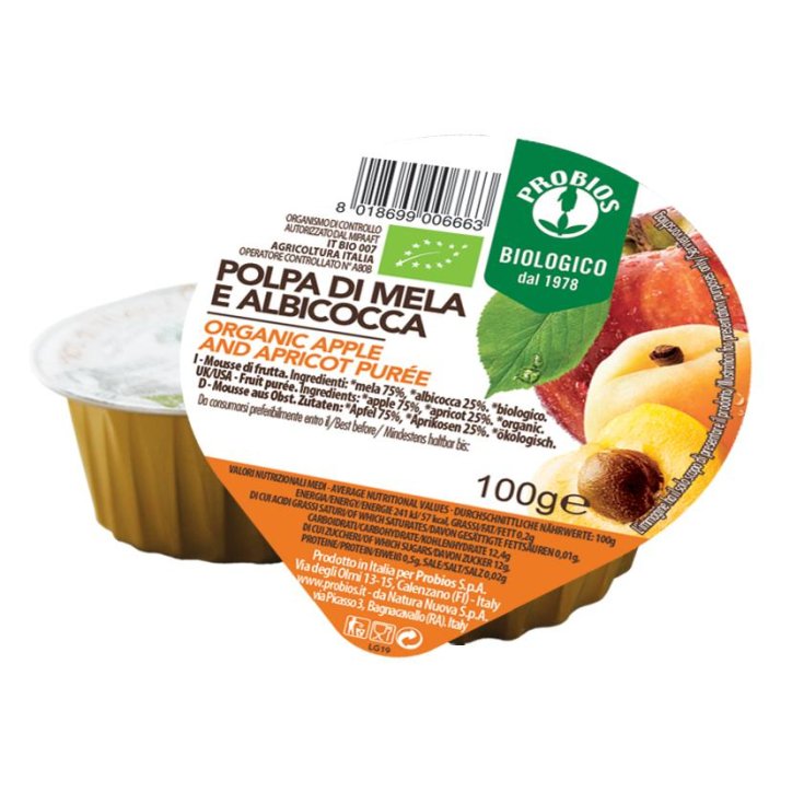 Probios Pulpe De Pomme Et D'abricot Bio 100g