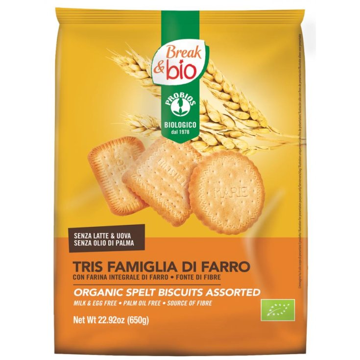 Break & Bio Biscuits Tris Epeautre Famille Probios 800g