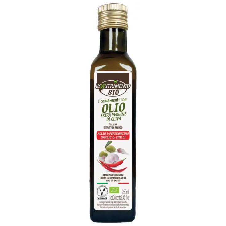 Il Nutrimento Huile D'Olive Extra Vierge Ail Et Piment Probios 250g