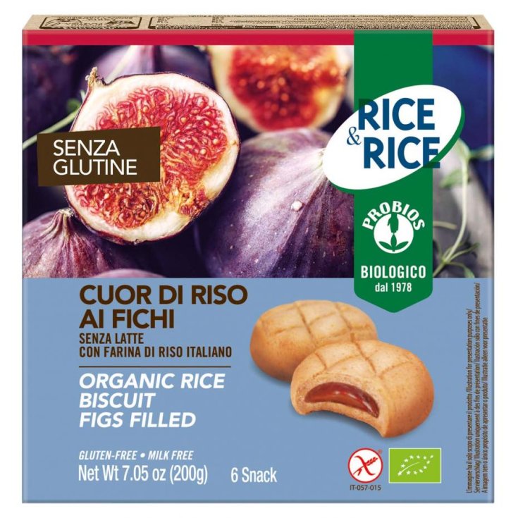 Rice & Rice Cœur De Riz Aux Figues Probios 6x33g