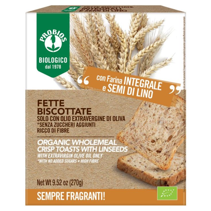 Biscottes Complètes Aux Probios De Graines De Lin 270g