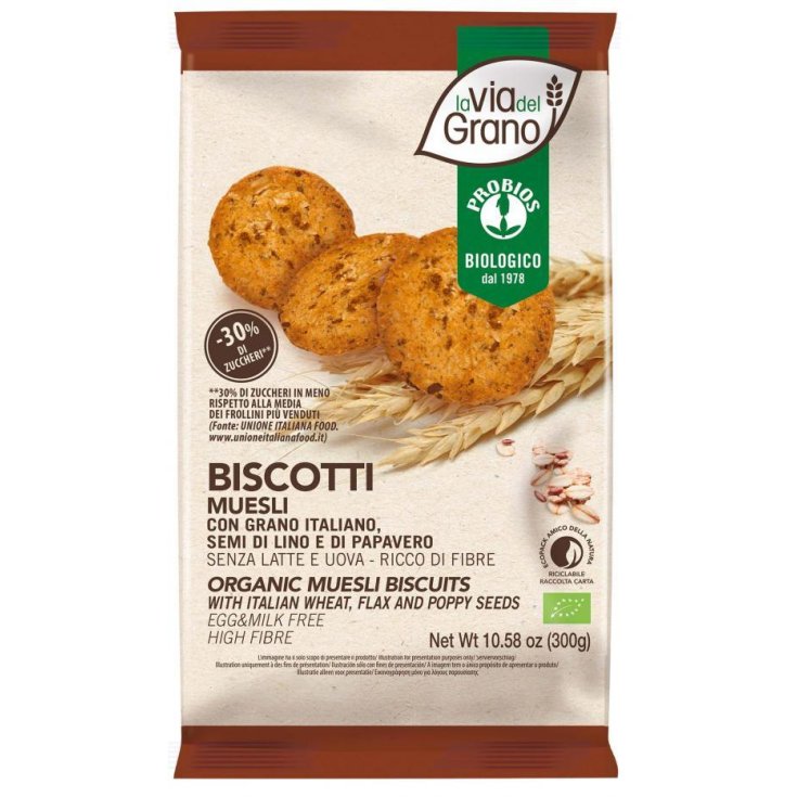 La Via Del Grano Muesli Biscuits Probios 300g