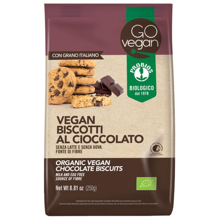 Go Vegan Biscuits Au Chocolat Avec Probios De Riz Germé 250g