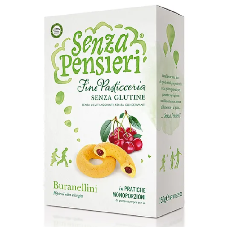 Senza Pensieri Buranellini Farci à la Cerise Sans Gluten Dose Unique 25G