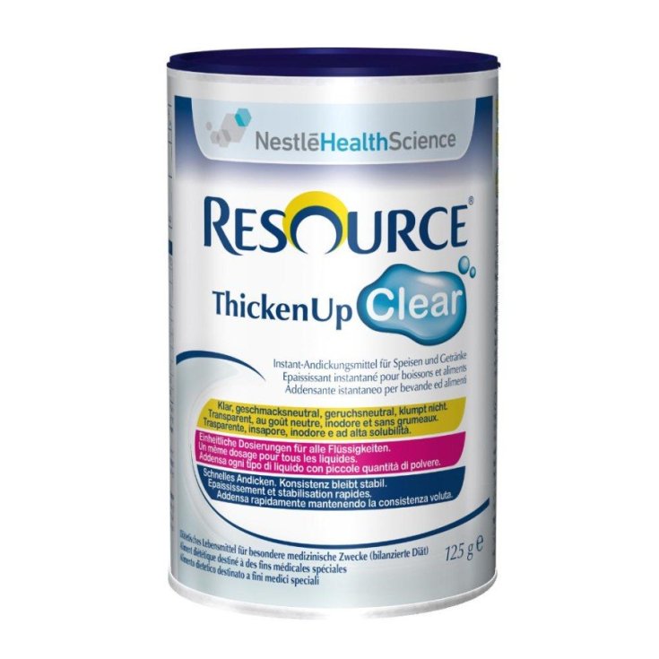 Nestlé Health Science Resource Thickenup Poudre épaississante instantanée transparente pour boissons et aliments 125 g