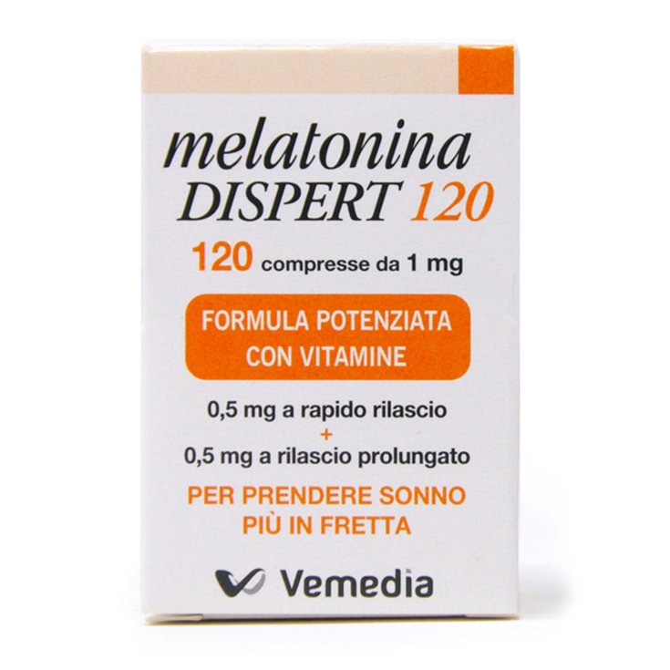Vemedia Mélatonine Dispert 1mg Complément Alimentaire 120 Comprimés