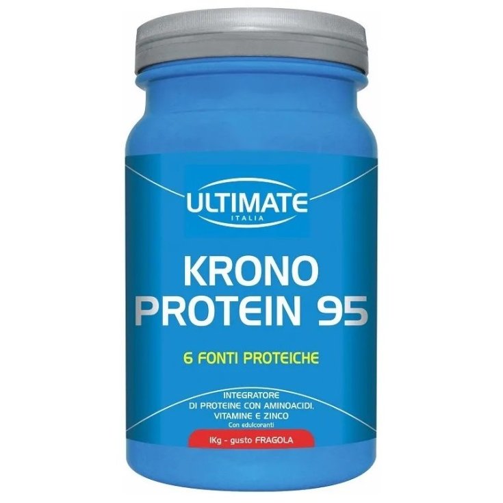 Ultimate Krono Protein 95 Complément Alimentaire Goût Fraise 1kg