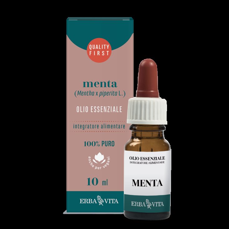 ErbaVita Huiles Essentielles Menthe Complément Alimentaire 10 ml