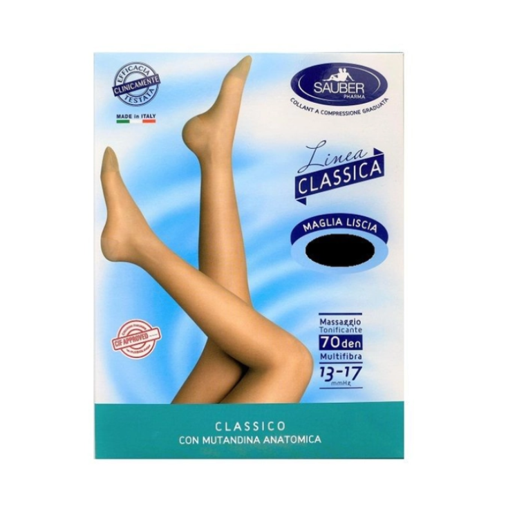 Collants Sauber Pharma Classic Line 70 DEN Microfibre Couleur Noir Taille 4