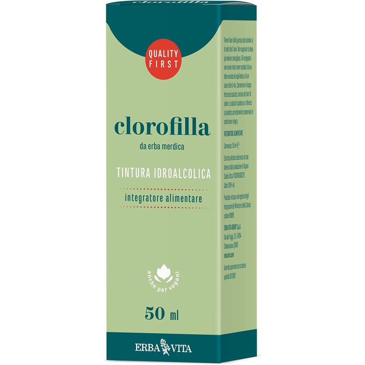 ErbaVita Teintures Hydroalcooliques Complément Alimentaire Chlorophylle 50 ml