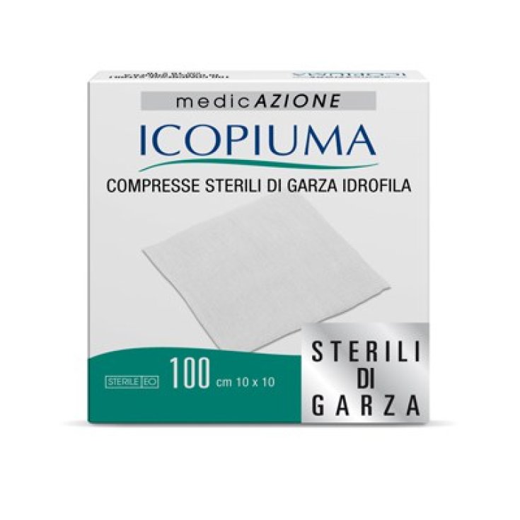 Icopiuma Sachets Stériles De Gaze Hydrophile 10x10cm 100Pièces