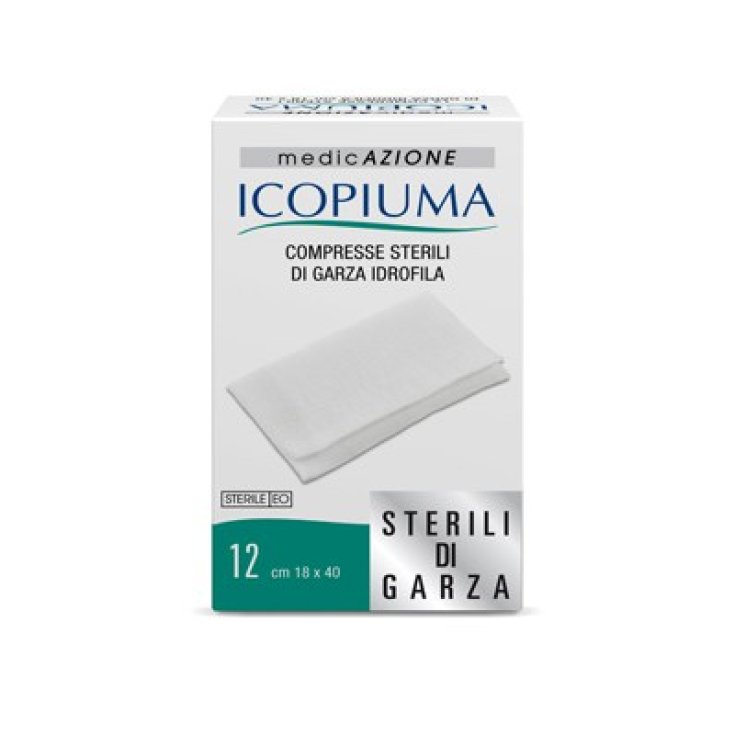 Icopiuma Compresses Stériles De Gaze Hydrophile 18x40cm 12Pièces