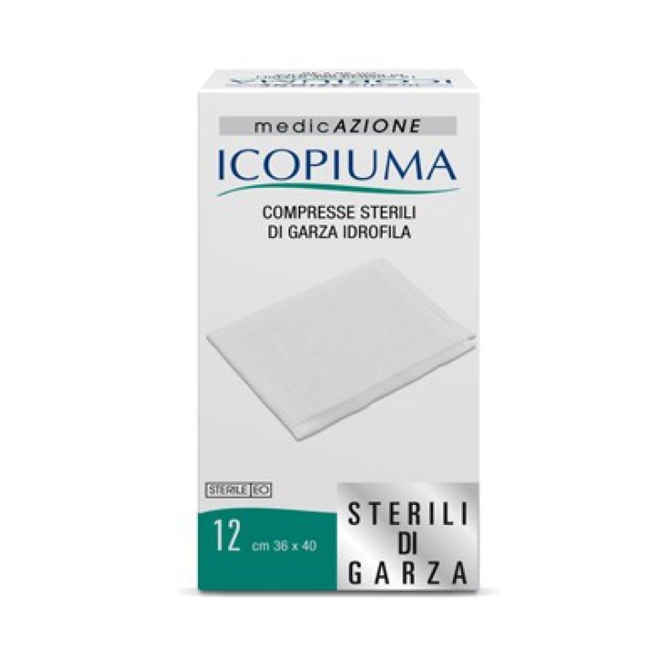 Icopiuma Compresses Stériles De Gaze Hydrophile 36x40cm 12Pièces