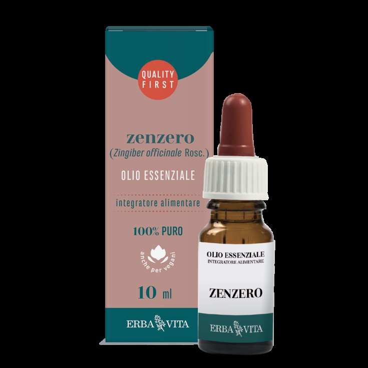 ErbaVita Huiles Essentielles Gingembre Complément Alimentaire 10 ml