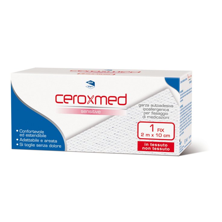 Ceroxmed Sensitive Fix IBSA 1 Gaze Auto-Adhésive 2mx10cm