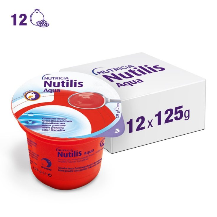 Nutilis Aqua Goût Grenadine Nutricia 12x125g