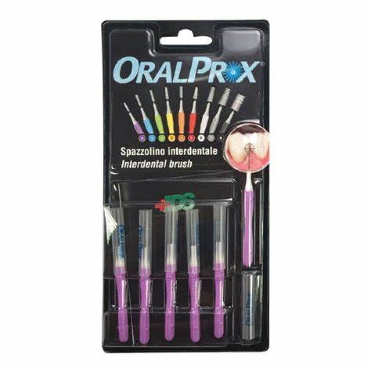 Brossette Interdentaire Taille 0 Violet Oralprox 6 Pièces