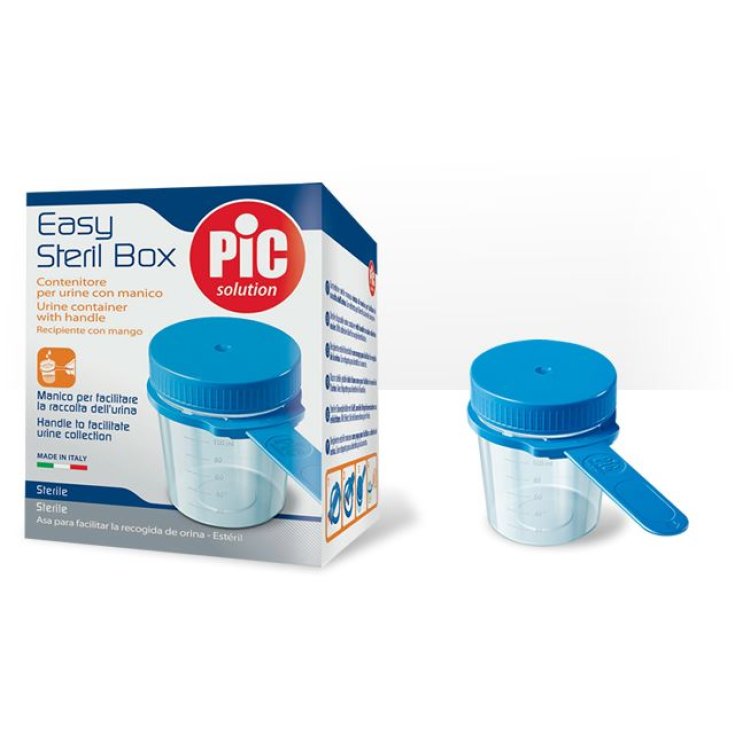 Pic Easy Steril Box Récipient D'urine 100ml Avec Poignée