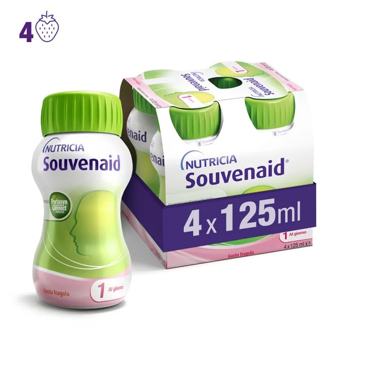 Souvenaid Goût Fraise Nutricia 4x125ml