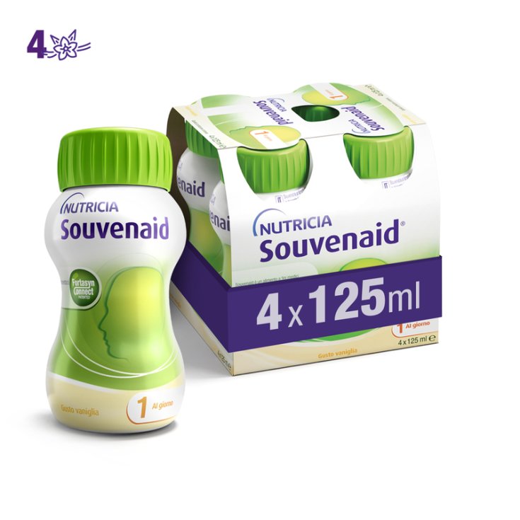 Souvenaid Goût Vanille Nutricia 4x125ml