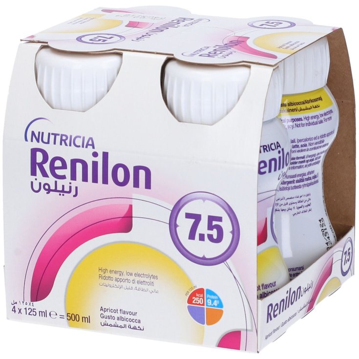 Renilon 7.5 Abricot Nutricia 4x125ml