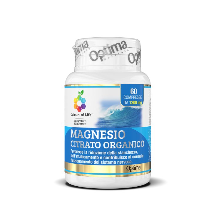 Citrate de Magnésium Colors Of Life® Optima Naturals 60 Comprimés