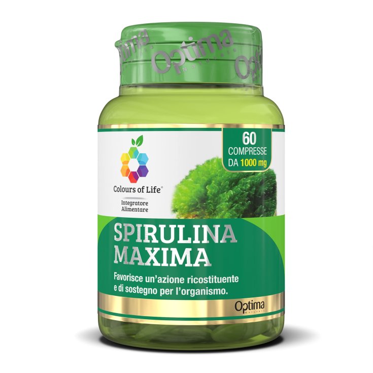 Spiruline Maxima Colors Of Life® Optima Naturals 60 Comprimés