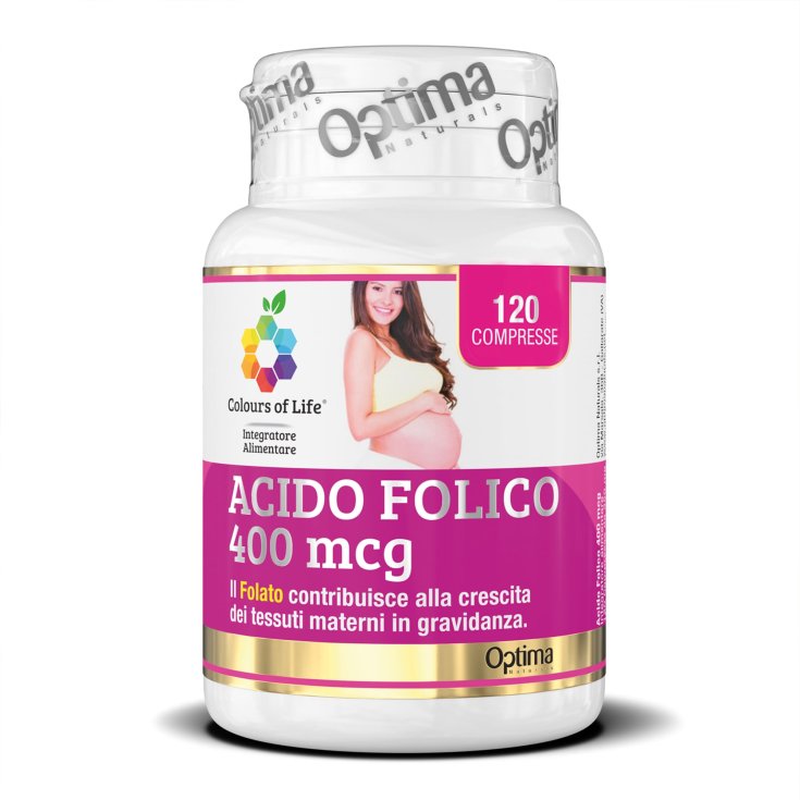 Acide Folique 400Mcg Colors Of Life® Optima Naturals 120 Comprimés