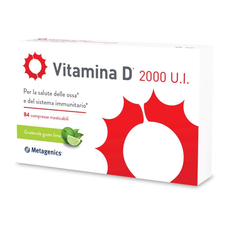 Vitamine D 2000 UI Metagenics™ 84 Comprimés à Croquer