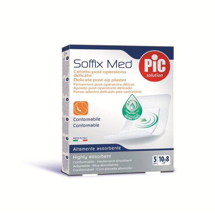 Pic Soffix Med Patch Antibactérien 10x8 5 Pièces