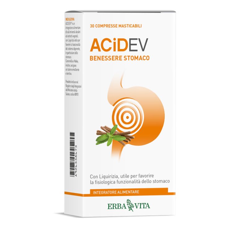 ErbaVita Acid-Ev Complément Alimentaire 30 Comprimés