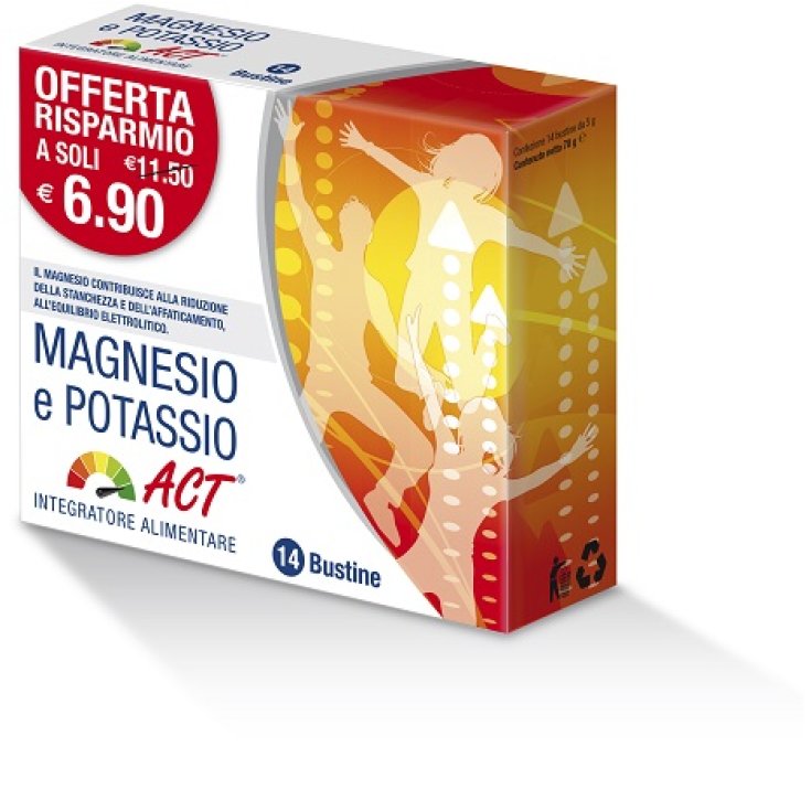 Complément Alimentaire Magnésium Potassium ACT 14 Sachets