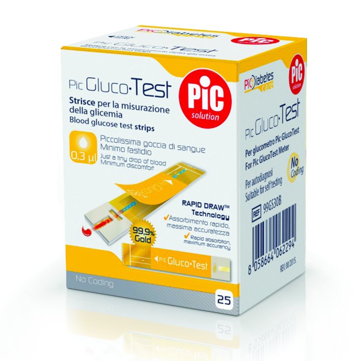 Pic Bandelettes de test Gluco 25 pièces