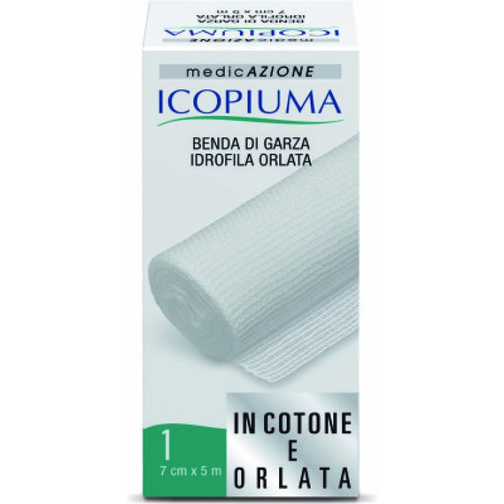 Icopiuma Bandage De Gaze Ourlé 5x7cm